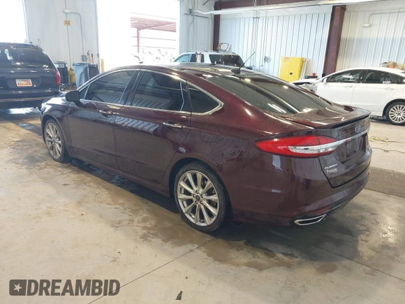 2017 Ford Fusion Titanium with VIN 3FA6P0K91HR171231, listed as a IAAI auction lot 41131312 with 115,265 mi miles. Bid and sale history available at carsss.com. Image 3.