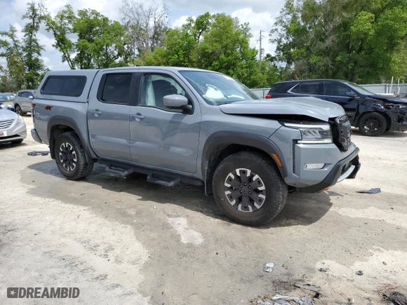 2023 Nissan Frontier PRO-4X with VIN 1N6ED1EK5PN651824, listed as a Copart auction lot 50928645 with 11,319 mi miles and Non Repairable. Bid and sale history available at carsss.com. Image 4.