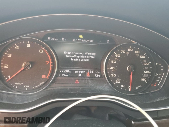 2019 Audi A4 Premium z VIN WAUGMAF43KA021826, wystawiony jako Copart lot #54604085 z przebiegiem 77 590 mil mil oraz Szkoda całkowita • Salvage title. Historia ofert i sprzedaży dostępna na DreamBid. Obrazek 9.
