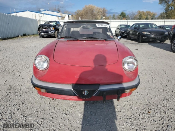1986 Alfa Romeo Alfa Romeo Veloce with VIN ZARBA5412G1044422, listed as a Copart auction lot 79562634 with 84,610 mi miles and Clean Title. Bid and sale history available at carsss.com. Image 5.