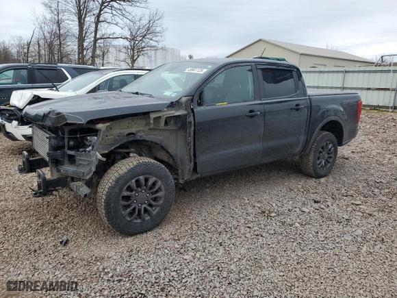2019 Ford Ranger XL with VIN 1FTER4FH3KLA61019, listed as a Copart auction lot 49961125 with 51,639 mi miles and Salvage Title. Bid and sale history available at carsss.com. Image 1.