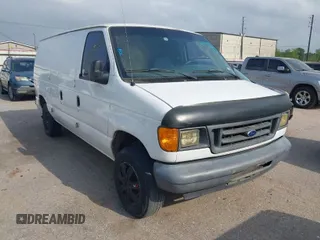 2007 Ford Econoline Cargo Commercial with VIN 1FTNE14W37DA33699, listed as a IAAI auction lot 41939703 with 225,391 mi miles and . Bid and sale history available at DreamBid. Image 1.