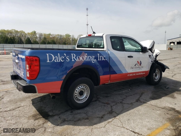 2021 Ford Ranger XL with VIN 1FTER1EH6MLD76173, listed as a Copart auction lot 54679065 with 59,242 mi miles and Clean Title. Bid and sale history available at carsss.com. Image 3.