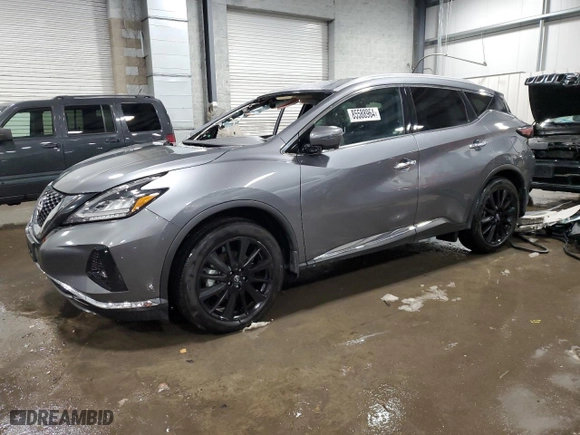 2023 Nissan Murano Platinum with VIN 5N1AZ2DS3PC125452, listed as a Copart auction lot 85588964 with 23,685 mi miles and Salvage Title. Bid and sale history available at carsss.com. Image 1.