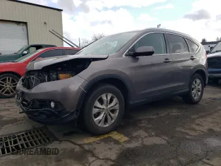 2014 Honda CR-V EX-L with VIN 5J6RM4H71EL070935, listed as a Copart auction lot 47601575 with 76,785 mi miles and Salvage Title. Bid and sale history available at carsss.com. Image 1.