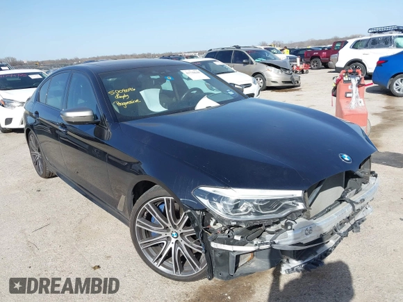 2018 BMW 5 Series M550i xDrive with VIN WBAJB9C55JB286036, listed as a IAAI auction lot 41738640 with 79,049 mi miles and . Bid and sale history available at DreamBid. Image 1.