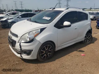 2015 Chevrolet Spark LT with VIN KL8CF6S99FC702215, listed as a Copart auction lot 60827654 with 134,050 mi miles and Salvage Title. Bid and sale history available at carsss.com. Image 1.