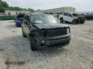 2017 Jeep Renegade Altitude with VIN ZACCJBBB9HPF02998, listed as a Copart auction lot 56546065 with 110,360 mi miles and Salvage title. Bid and sale history available at DreamBid. Image 15.