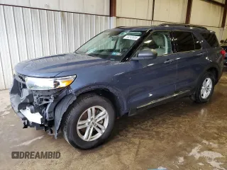 2021 Ford Explorer XLT z VIN 1FMSK8DH3MGB75899, wystawiony jako Copart lot #58243695 z przebiegiem 24 918 mil mil oraz Szkoda całkowita • Salvage title. Historia ofert i sprzedaży dostępna na DreamBid. Obrazek 1.