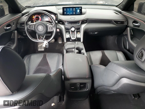 2022 Acura TLX w/A-Spec Package with VIN 19UUB6F55NA002749, listed as a Copart auction lot 51296665 with 33,345 mi miles and Salvage Title. Bid and sale history available at carsss.com. Image 8.