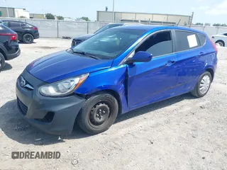 2013 Hyundai Accent GS with VIN KMHCT5AEXDU128879, listed as a IAAI auction lot 42463478 with 213,810 mi miles and . Bid and sale history available at DreamBid. Image 2.