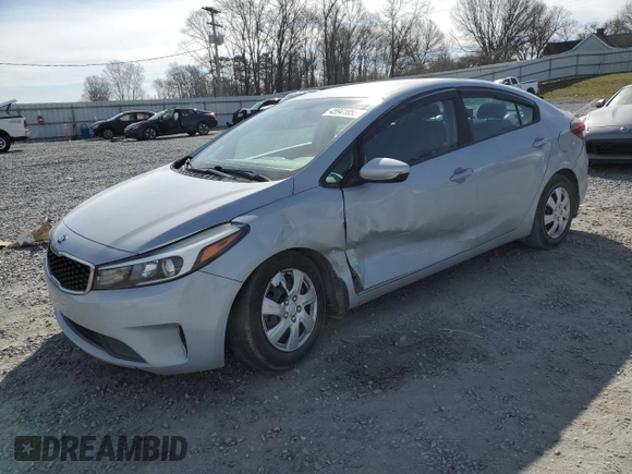 2017 Kia Forte LX with VIN 3KPFK4A70HE159546, listed as a Copart auction lot 45941055 with 122,962 mi miles and Salvage Title. Bid and sale history available at carsss.com. Image 1.