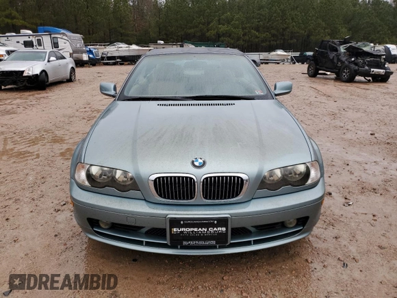 2002 BMW 3 Series 325Ci with VIN WBABS33462JY42970, listed as a Copart auction lot 83736544 with 69,907 mi miles and Clean Title. Bid and sale history available at carsss.com. Image 5.