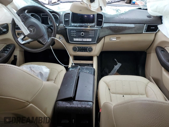 2017 Mercedes-Benz GLS 450 with VIN 4JGDF6EE1HA888427, listed as a Copart auction lot 58156635 with Not provided miles and Salvage title. Bid and sale history available at DreamBid. Image 8.