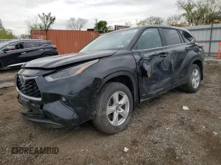 2023 Toyota Highlander Hybrid LE with VIN 5TDBBRCH5PS586128, listed as a Copart auction lot 55253445 with 28,362 mi miles and Salvage title. Bid and sale history available at DreamBid. Image 1.