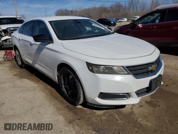 2015 Chevrolet Impala LS with VIN 2G11Z5SL7F9123168, listed as a Copart auction lot 47125965 with 346,791 mi miles and Salvage Title. Bid and sale history available at DreamBid. Image 4.