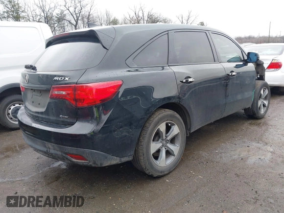 2016 Acura MDX with VIN 5FRYD4H26GB059651, listed as a IAAI auction lot 41497029 with 92,612 mi miles. Bid and sale history available at carsss.com. Image 4.