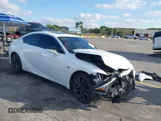 2024 Lexus IS with VIN JTHBZ1B21R5079910, listed as a IAAI auction lot 41457965 with 3,537 mi miles. Bid and sale history available at carsss.com. Image 1.