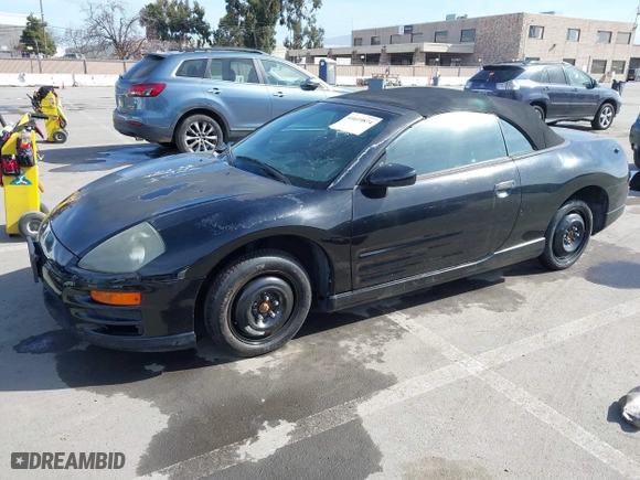 2001 Mitsubishi Eclipse GT with VIN 4A3AE85H61E129879, listed as a IAAI auction lot 41619874 with 132,493 mi miles. Bid and sale history available at carsss.com. Image 2.