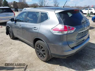 2015 Nissan Rogue S with VIN KNMAT2MVXFP527878, listed as a IAAI auction lot 41864389 with 87,305 mi miles and . Bid and sale history available at DreamBid. Image 3.