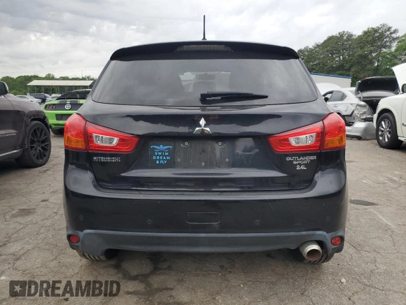 2016 Mitsubishi Outlander SE with VIN JA4AP3AW3GZ050007, listed as a Copart auction lot 53464095 with 47,809 mi miles and Salvage title. Bid and sale history available at DreamBid. Image 6.
