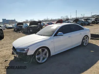 2014 Audi S4 Premium Plus with VIN WAUBGAFL0EA108788, listed as a Copart auction lot 46908975 with 131,008 mi miles and Salvage Title. Bid and sale history available at carsss.com. Image 1.