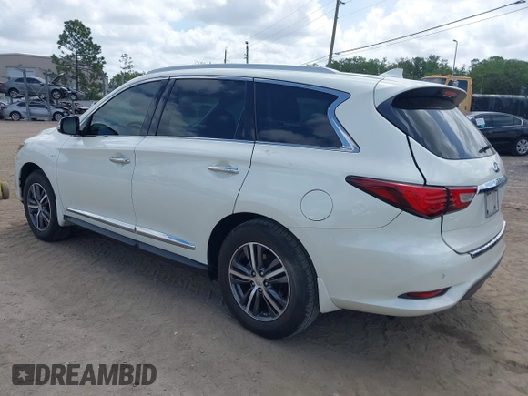 2017 Infiniti QX60 with VIN 5N1DL0MNXHC540248, listed as a IAAI auction lot 41954042 with 120,550 mi miles. Bid and sale history available at carsss.com. Image 3.