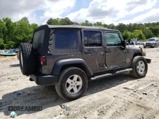 2018 Jeep Wrangler JK Unlimited Sport S with VIN 1C4BJWDG4JL863268, listed as a Copart auction lot 54135124 with 109,417 mi miles and Salvage Title. Bid and sale history available at carsss.com. Image 3.