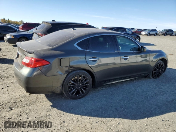 2011 Infiniti M37 with VIN JN1BY1AP5BM324255, listed as a Copart auction lot 79536504 with 82,652 mi miles and Salvage Title. Bid and sale history available at carsss.com. Image 3.