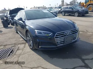 2018 Audi A5 Sportback Premium Plus with VIN WAUENCF57JA017804, listed as a IAAI auction lot 41473242 with 76,610 mi miles. Bid and sale history available at carsss.com. Image 1.