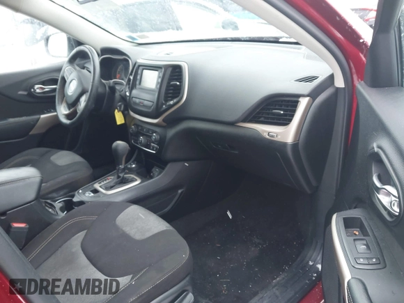 2017 Jeep Cherokee Sport with VIN 1C4PJMAB1HD225079, listed as a IAAI auction lot 40998022 with 128,690 mi miles and . Bid and sale history available at DreamBid. Image 5.
