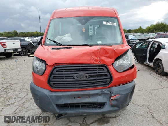 2017 Ford Transit with VIN 1FTYR1CM8HKA44390, listed as a Copart auction lot 73079434 with Not Provided miles and Salvage Title. Bid and sale history available at DreamBid. Image 5.