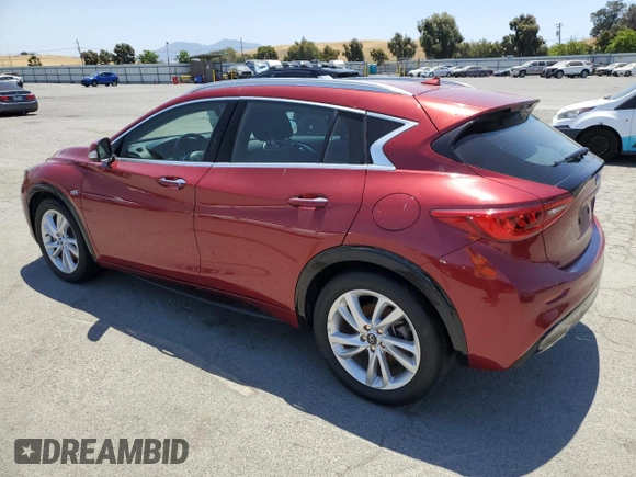 2019 Infiniti QX30 Luxe with VIN SJKCH5CP1KA010266, listed as a Copart auction lot 59623735 with 54,113 mi miles and Clean title. Bid and sale history available at DreamBid. Image 2.