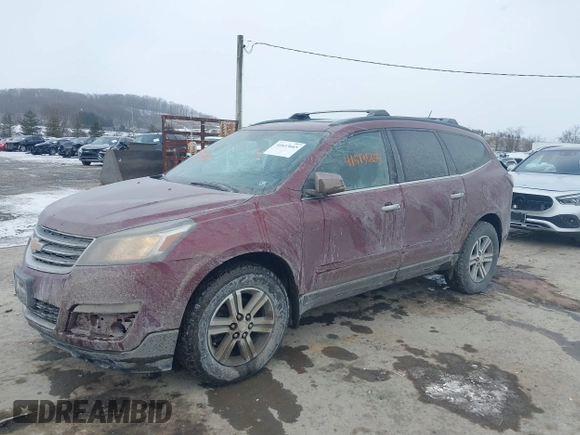 2015 Chevrolet Traverse LT with VIN 1GNKVHKD7FJ218049, listed as a IAAI auction lot 41613665 with 135,434 mi miles and . Bid and sale history available at DreamBid. Image 18.