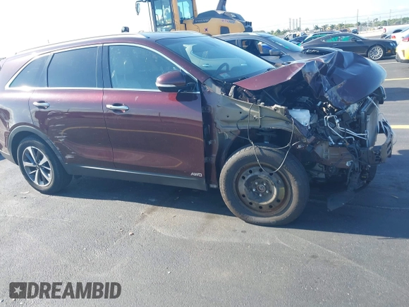 2019 Kia Sorento EX with VIN 5XYPHDA5XKG537867, listed as a IAAI auction lot 42290124 with 44,037 mi miles and . Bid and sale history available at DreamBid. Image 18.