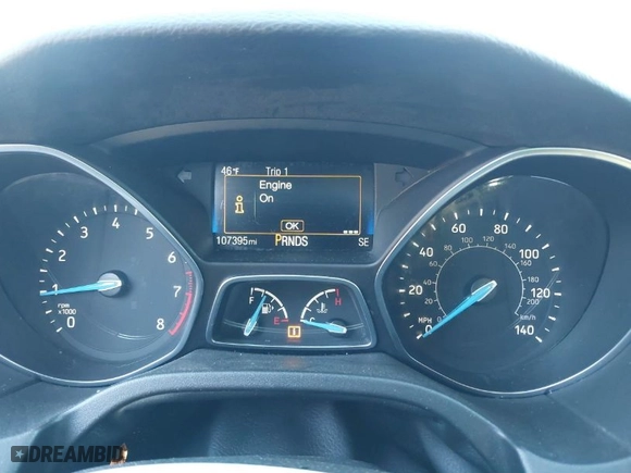 2018 Ford Focus SE with VIN 1FADP3FEXJL202237, listed as a IAAI auction lot 41589240 with 107,395 mi miles. Bid and sale history available at carsss.com. Image 7.