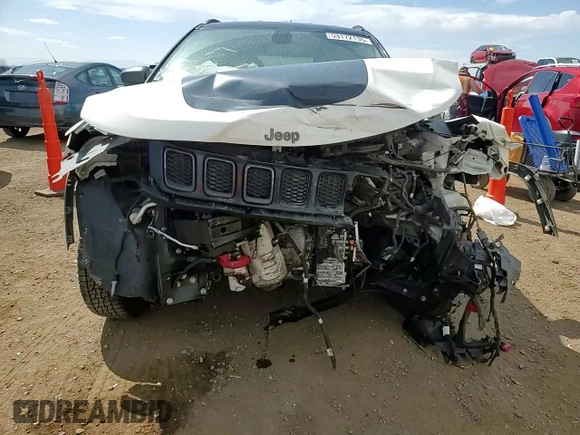 2020 Jeep Compass Trailhawk with VIN 3C4NJDDB4LT159505, listed as a Copart auction lot 53172135 with 80,722 mi miles and Salvage title. Bid and sale history available at DreamBid. Image 12.