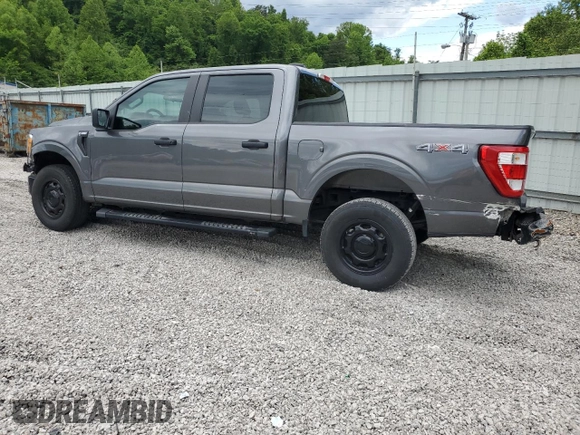 2022 Ford F-150 XL with VIN 1FTEW1EP9NKD36368, listed as a Copart auction lot 57140275 with 52,153 mi miles and Salvage title. Bid and sale history available at DreamBid. Image 2.