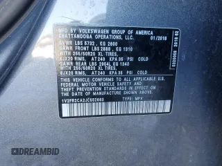 2018 Volkswagen Atlas SE with VIN 1V2FR2CA2JC552663, listed as a Copart auction lot 88244855 with 76,990 mi miles and Salvage title. Bid and sale history available at DreamBid. Image 15.