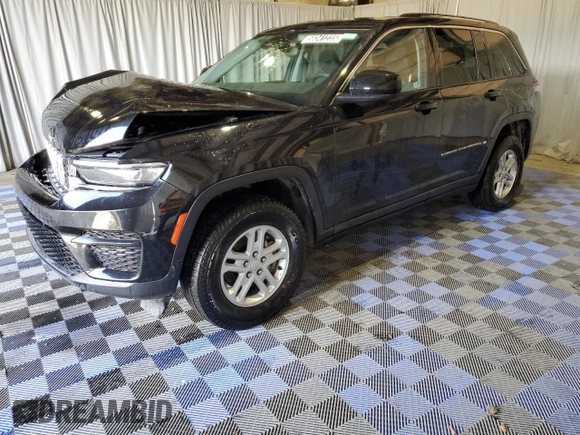 2023 Jeep Grand Cherokee Laredo with VIN 1C4RJHAG7P8866871, listed as a Copart auction lot 58341235 with 48,737 mi miles and Salvage title. Bid and sale history available at DreamBid. Image 1.