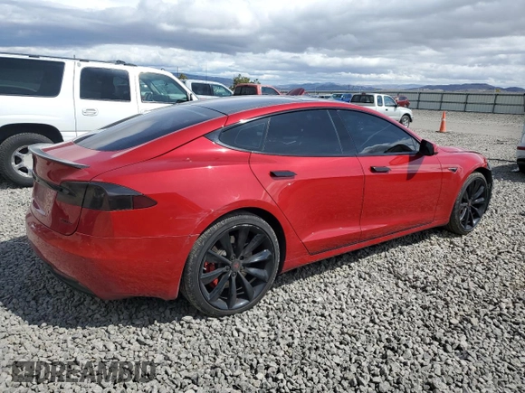 2016 Tesla Model S 90D with VIN 5YJSA1E43GF141843, listed as a Copart auction lot 51788965 with 59,744 mi miles and Salvage Title. Bid and sale history available at DreamBid. Image 3.