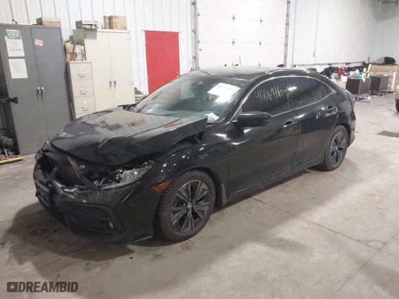 2017 Honda Civic Hatchback EX-L Navi with VIN SHHFK7H7XHU413571, listed as a IAAI auction lot 41226916 with 184,795 mi miles. Bid and sale history available at carsss.com. Image 17.