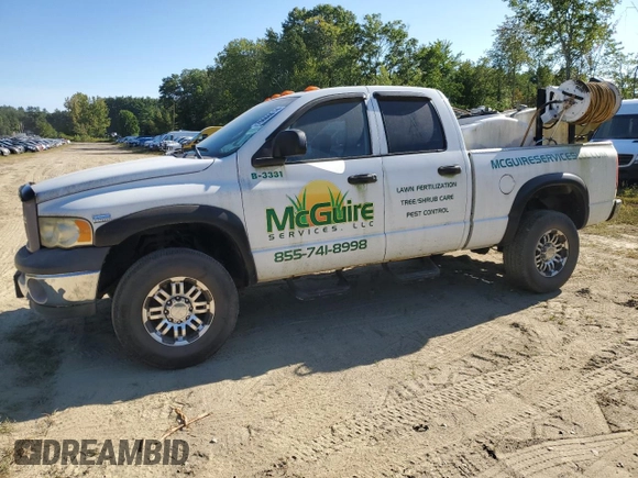 2003 Dodge Ram 2500 ST with VIN 3D7KU28D83G716408, listed as a Copart auction lot 70060014 with 118,994 mi miles and Clean Title. Bid and sale history available at carsss.com. Image 1.