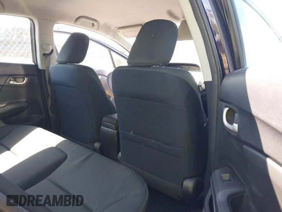 2015 Honda Civic Sedan LX with VIN 19XFB2F52FE004487, listed as a IAAI auction lot 41900671 with 125,497 mi miles. Bid and sale history available at carsss.com. Image 8.
