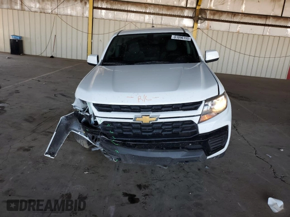2021 Chevrolet Colorado 4WD Work Truck with VIN 1GCGTBENXM1181839, listed as a Copart auction lot 61096155 with 87,153 mi miles and Salvage title. Bid and sale history available at DreamBid. Image 5.
