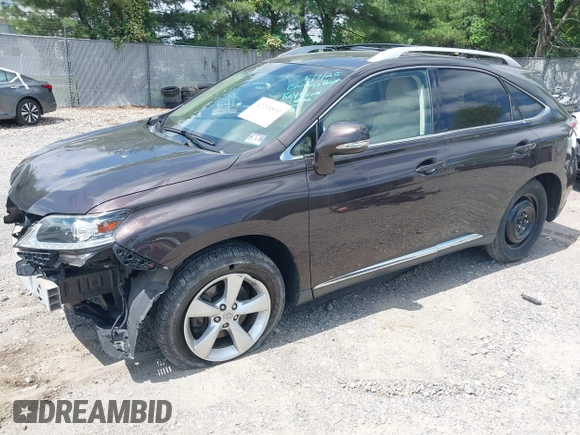 2015 Lexus RX 350 with VIN JTJBK1BA1F2480252, listed as a IAAI auction lot 42295894 with 92,917 mi miles and . Bid and sale history available at DreamBid. Image 2.