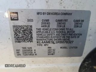 2024 Buick Encore GX Sport Touring z VIN KL4AMESL1RB078327, wystawiony jako Copart lot #54906155 z przebiegiem 48 010 mil mil oraz Nie do naprawy • Non repairable. Historia ofert i sprzedaży dostępna na DreamBid. Obrazek 13.