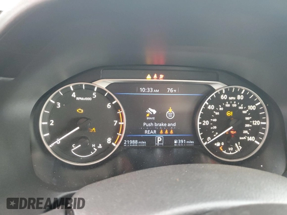 2025 Nissan Altima SV z VIN 1N4BL4DV1SN300042, wystawiony jako Copart lot #54132235 z przebiegiem 21 988 mil mil oraz Szkoda całkowita • Salvage title. Historia ofert i sprzedaży dostępna na DreamBid. Obrazek 9.