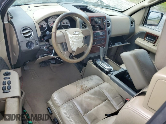 2005 Ford F-150 XLT with VIN 1FTPX12585NA85964, listed as a Copart auction lot 54928615 with 233,380 mi miles and Salvage title. Bid and sale history available at DreamBid. Image 8.