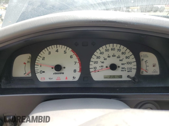 2001 Toyota Tacoma PreRunner with VIN 5TEGN92N31Z792126, listed as a Copart auction lot 55792765 with 215,140 mi miles and Clean Title. Bid and sale history available at DreamBid. Image 9.